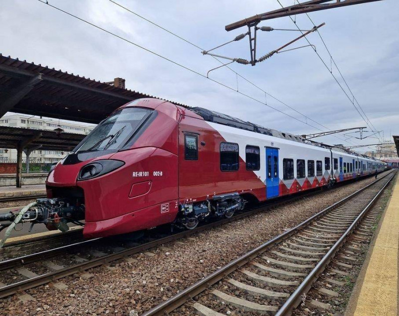 Primul tren electric Alstom Coradia Stream al CFR Călători în gara București Nord, pregătit pentru ruta București – Brașov